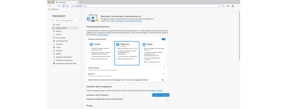Motore di ricerca su EDGE